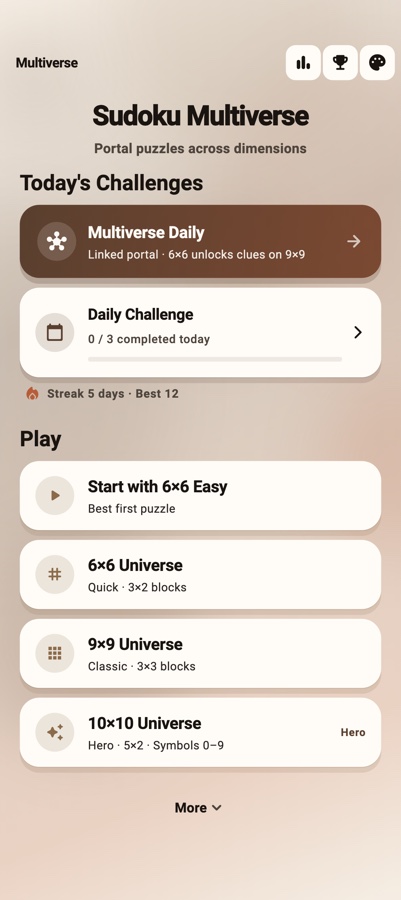 Sudoku Multiverse